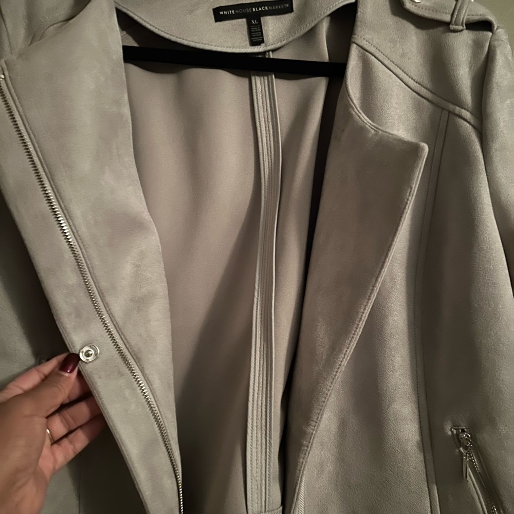 Beautiful grey suede jacket